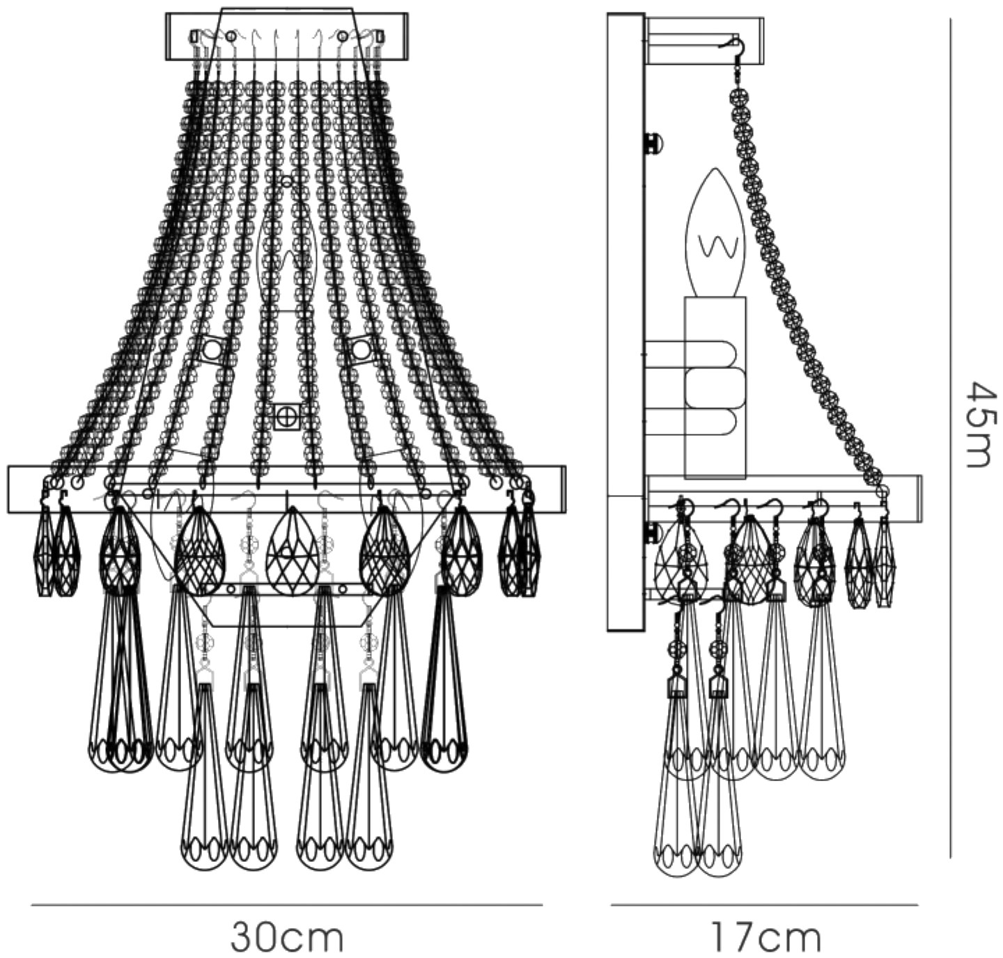 Sophia Crystal Wall Lights Diyas Wall Washers